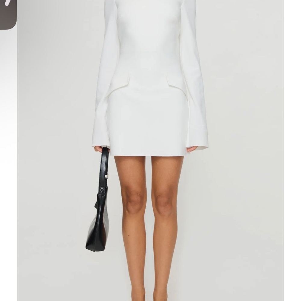 Princess Polly White Long Sleeve Dress